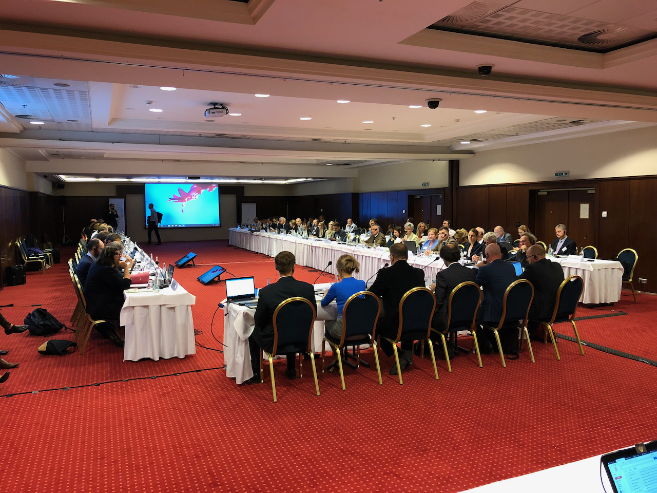 Referencia s viacjazyčným tlmočením, ozvučením, mikrofónmi a projekciou #5